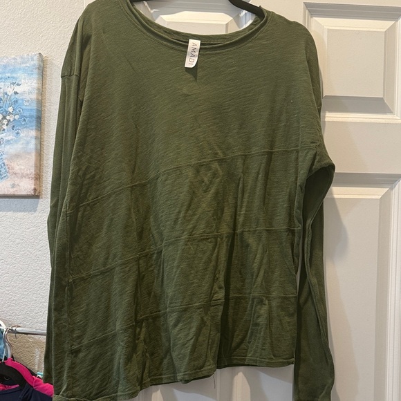 Olive Green Long Sleeve Tee - Picture 2 of 6